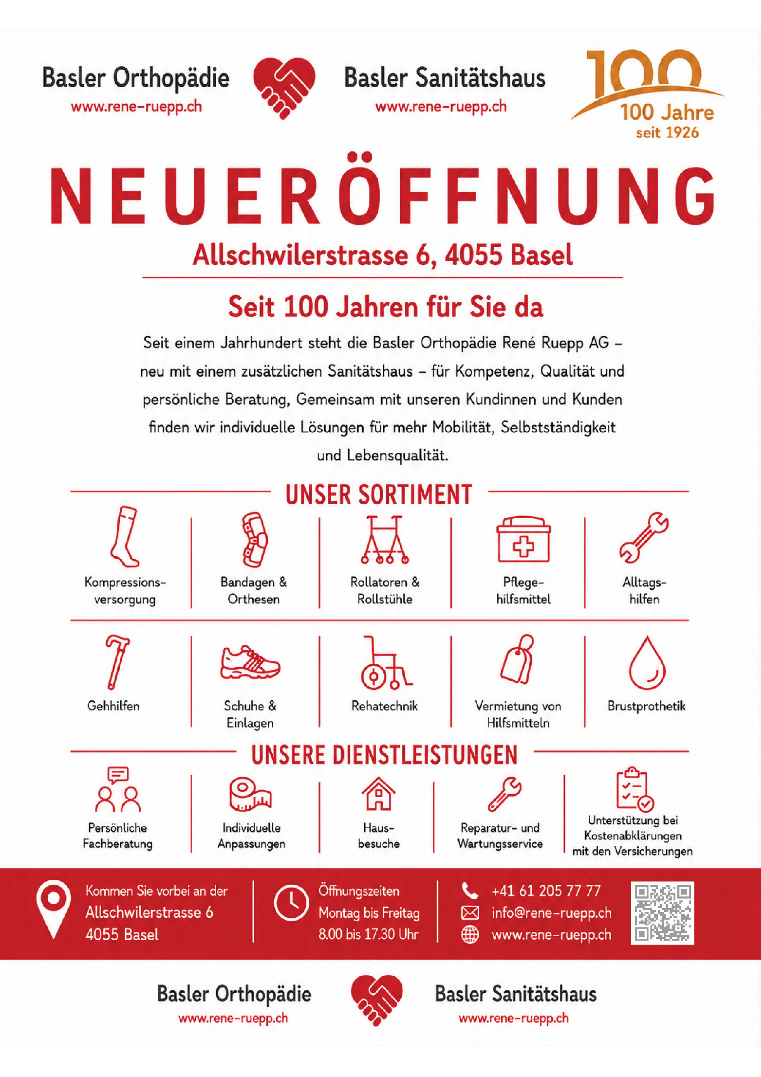 Neueröffnung Sanitätshaus